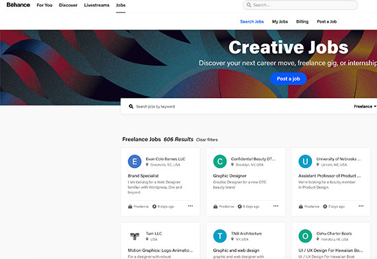 Freelancer Projects - Behance