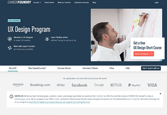 UX Design Course, CareerFoundry