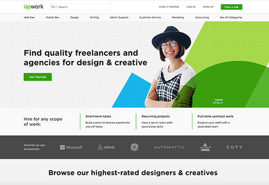 design & creative, UI & UX Freelance, Designers - Upwork
