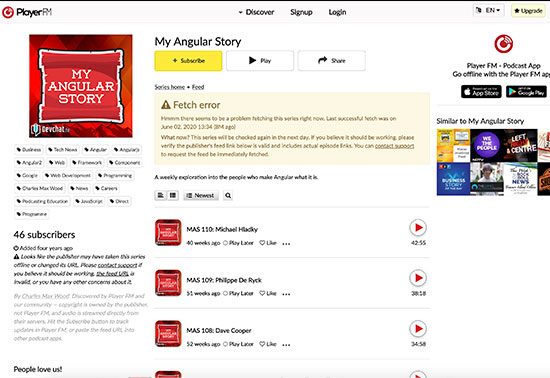 My Angular Story podcast - Player FM