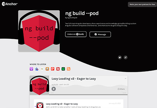 Ng Build --Pod