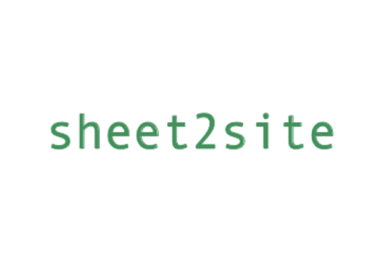 Sheet2Site - No-Code Website Builder Using Google Sheets